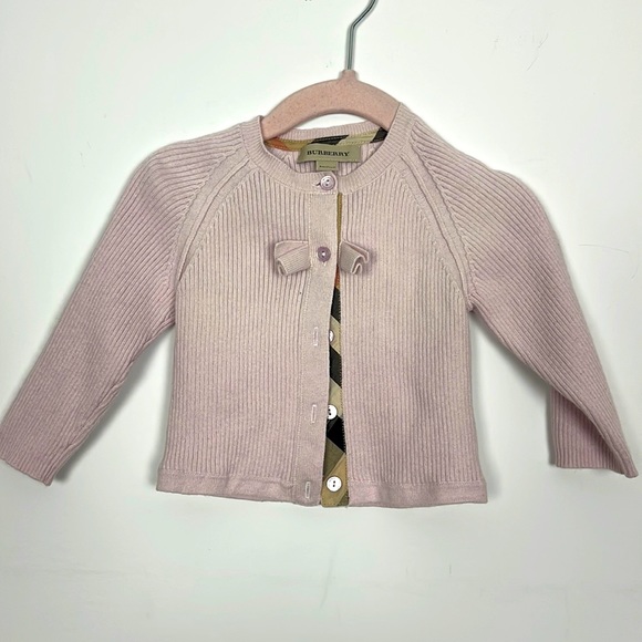 Burberry Rib Knit Cardigan - Picture 1 of 4